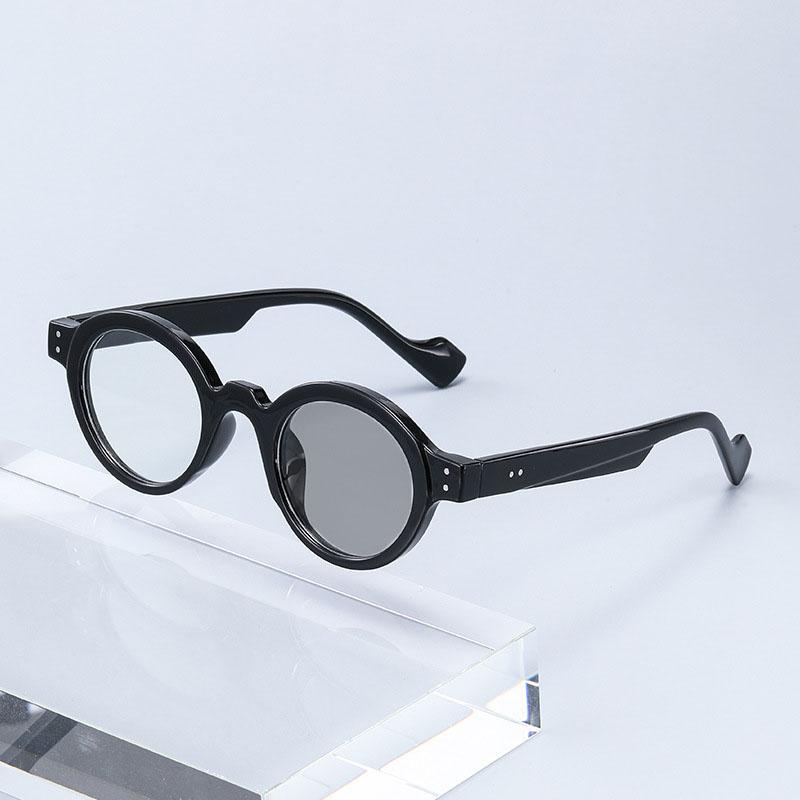 Men's Classic Retro Round Frame HD Reading Glasses Fashionable Unisex High Quality Anti-Blue Light Presbyopia Glasses To +4.0