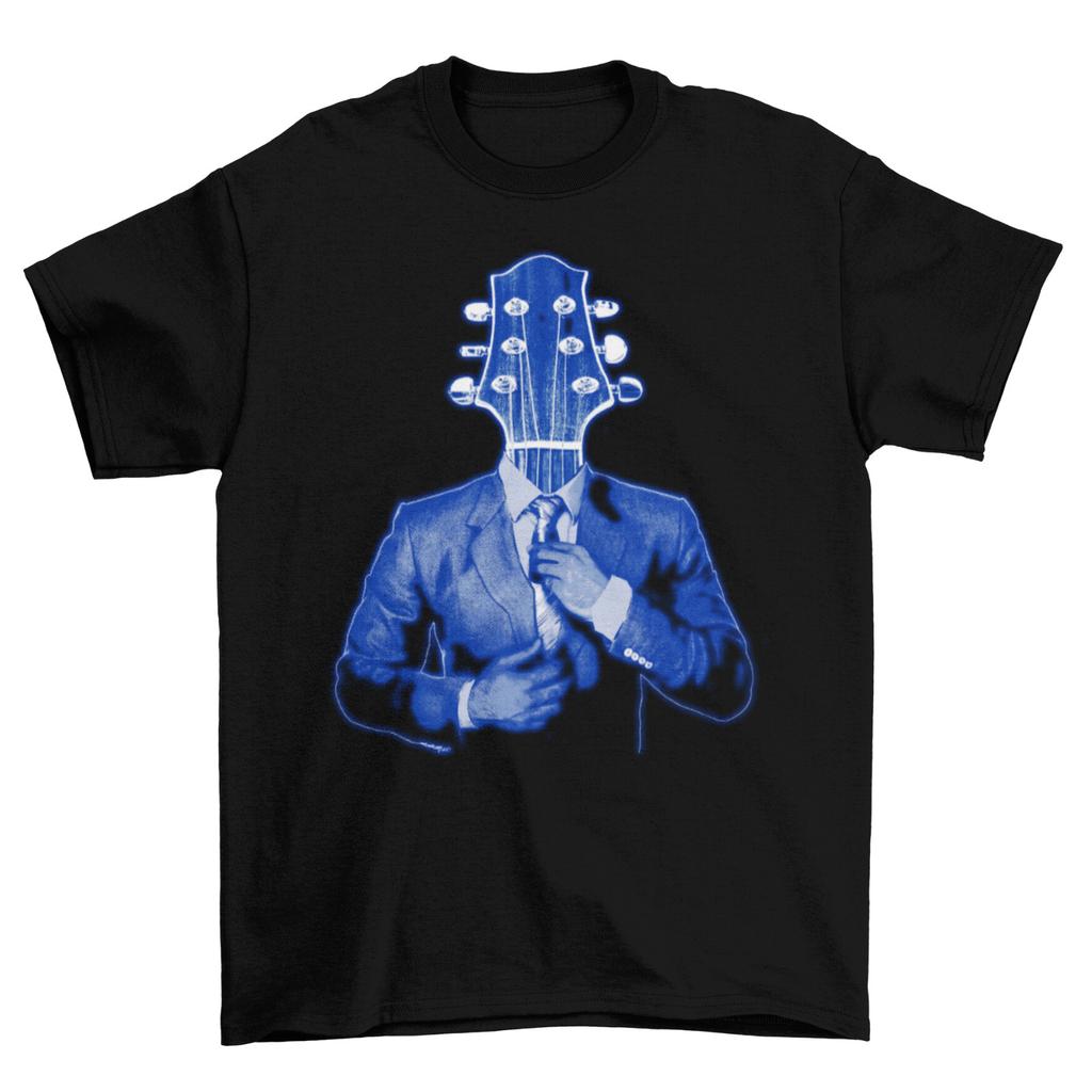Guitar Headstock Suit Mens T-Shirt Mens Womens Tees Top Gift For a Guitarist Musician Music Festival