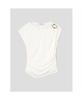 8seconds Jewel Embellished Asymmetrical Short Sleeve T-Shirt Ivory