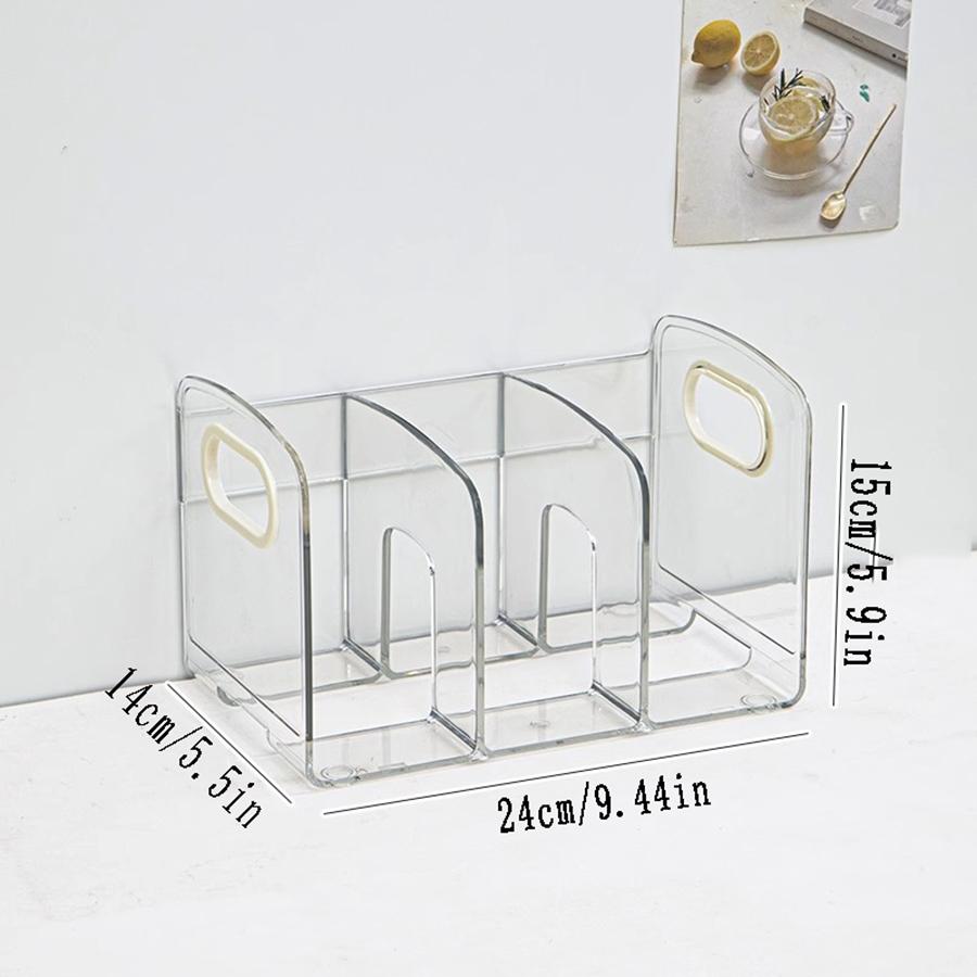 1шт настольная подставка для книг стол акриловый прозрачный ящик для хранения держатель для ручек книжный шкаф офисный файл студенческая книжная полка 4590₽