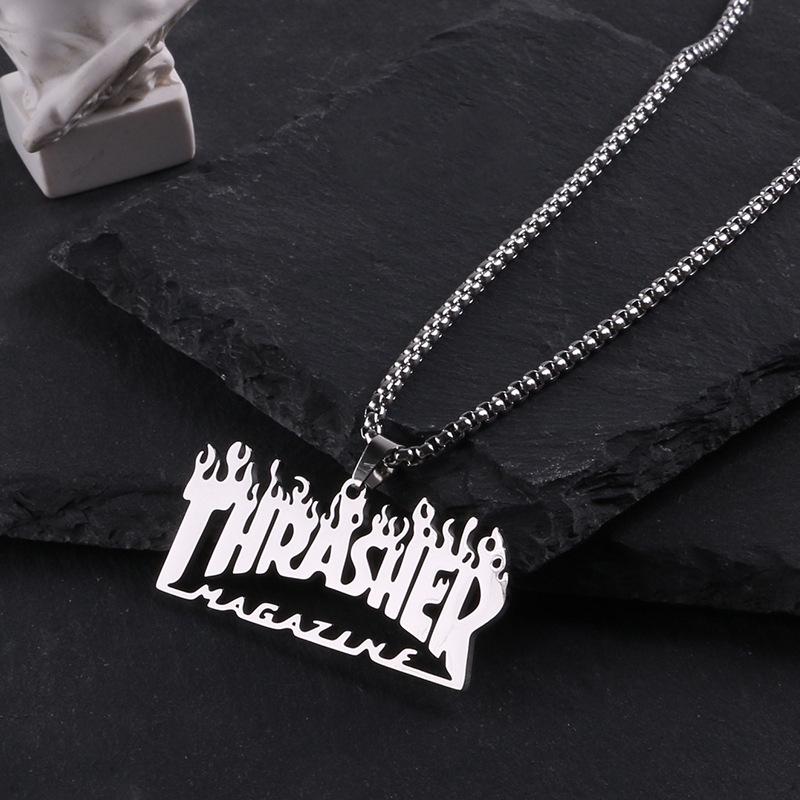 Men's Titanium Steel Hip Hop Pendant Necklace - Trendy, Non-fading Street Style