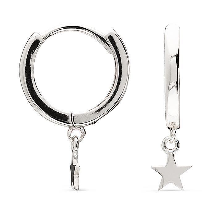 BOUCLES D'OREILLES ÉTOILE ARGENT 925