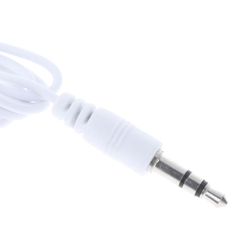 Prenosný 3,5 mm pomocný vankúšový mini reproduktor pre Mp3 Mp4 CD telefón biely