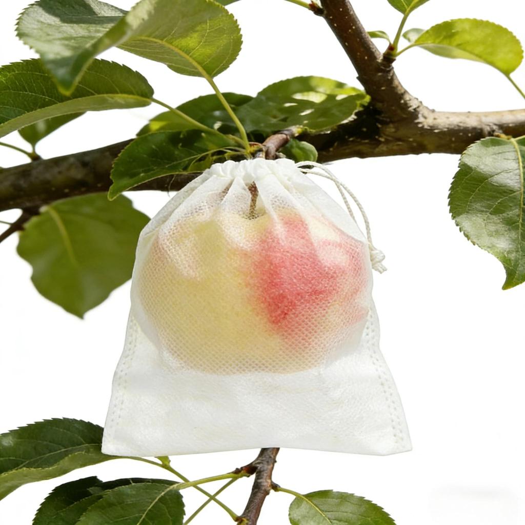 100pcs Permeable, Breathable, Insect-Proof Covers with Hidden Drawstrings, Fruit Net Bags, Suitable for Fruit Trees,Protect fruits from Birds, Pests