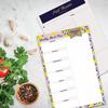 Oriday Weekly Magnetic Meal Planner Notepad with Tear Off Perforated Grocery Shopping List Menu List for Your Fridge - 52 Sheets (Navy Blue 6" x 9"