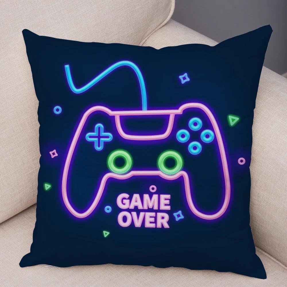 Game Room Decoration  Player Dazzle Handle Series Pillowcase Home  Boy's  Bedroom  Cushion Cover