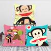 Cartoon P-Paul Frank Monkey Pillow Case Square Pillow Bedroom Sofa Leisure Comfort Cushion Car Living Room Home Decoration 40X40
