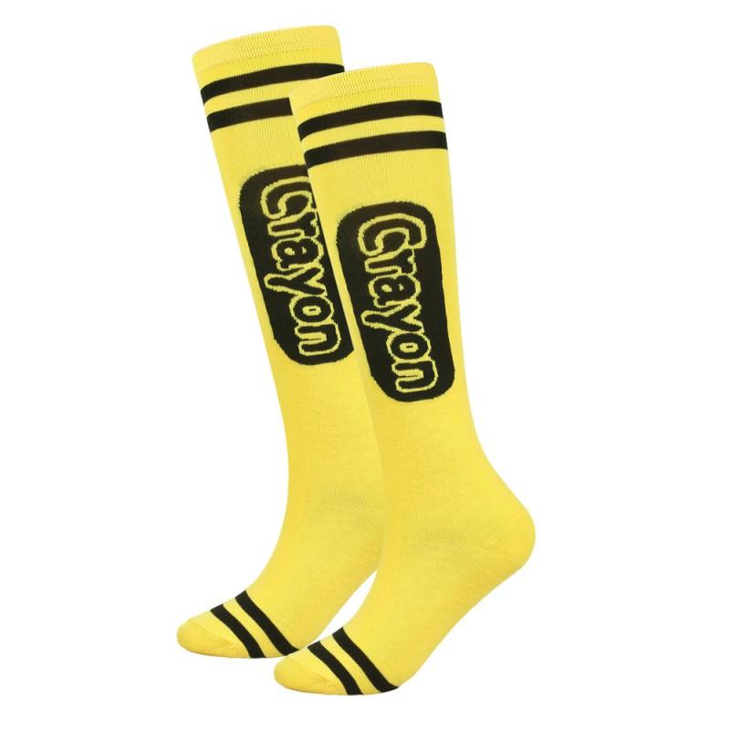 Crayon Striped Knee-High Socks Halloween Costume Party Womens Casual