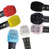Pack of 100 Disposable Microphone Covers, Antibacterial, Noise-Blocking, Multicolored, Ball-Shaped Nonwoven Fabric Covers for Lectures and Karaoke (7-