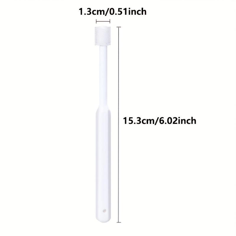 Soft Bristle Pet Dental Toothbrush for Cats and Dogs, Tartar & Bad Breath Removal, Plastic Easy-Clean Oral Care Tool, No Battery