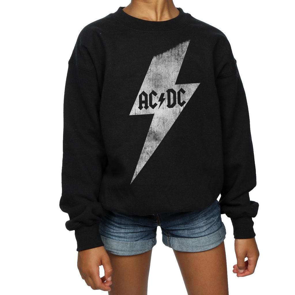 AC/DC Dziewczęca bluza z nadrukiem Lightning Bolt