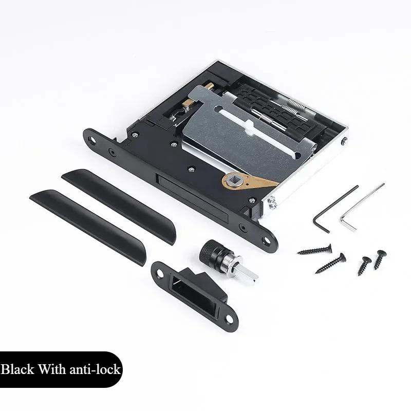 Invisible Room Door Lock Hidden Outward-opening Wooden Door Handle Magnetic  Handle Indoor Silent Secret Door Lock