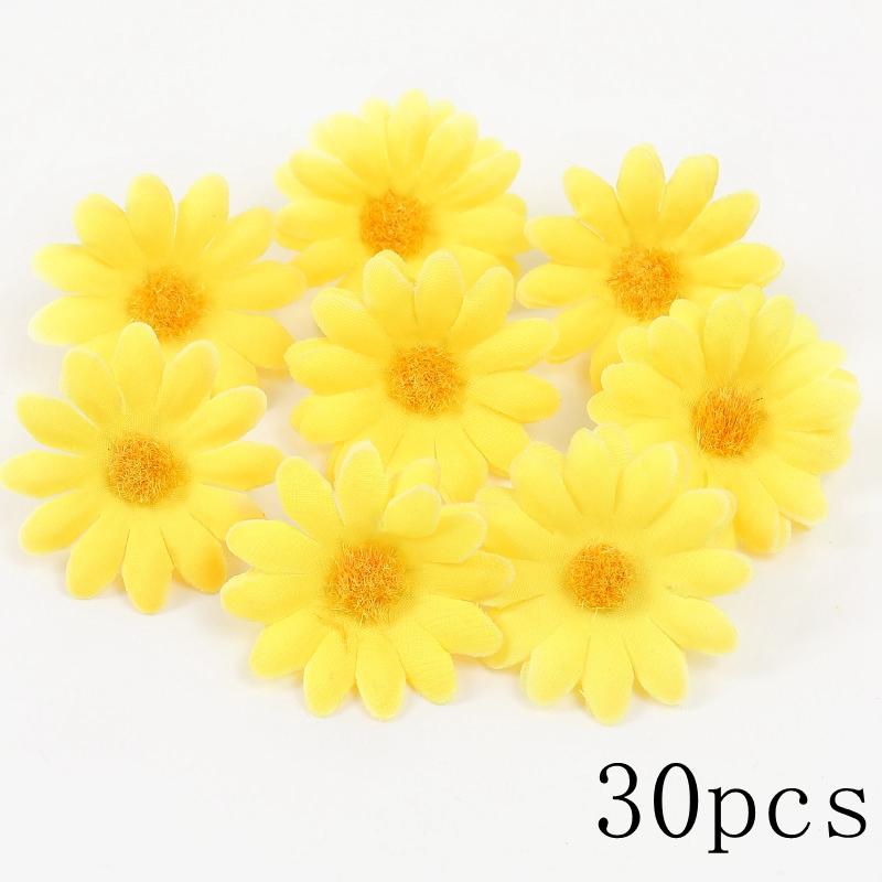 Orange Artificial Flowers Heads Silk Fake Flowers for Home Decor Party Marriage Wedding Decoration DIY Wreath Gifts Accessories