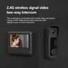 Wireless Visual Doorbell 2.4G No WiFi 4.3Inch HD Screen Two Way Audio Intercom Home Security Video Doorbell Camera With Night