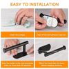 Stainless Steel No-Drill Toilet & Kitchen Paper Holder