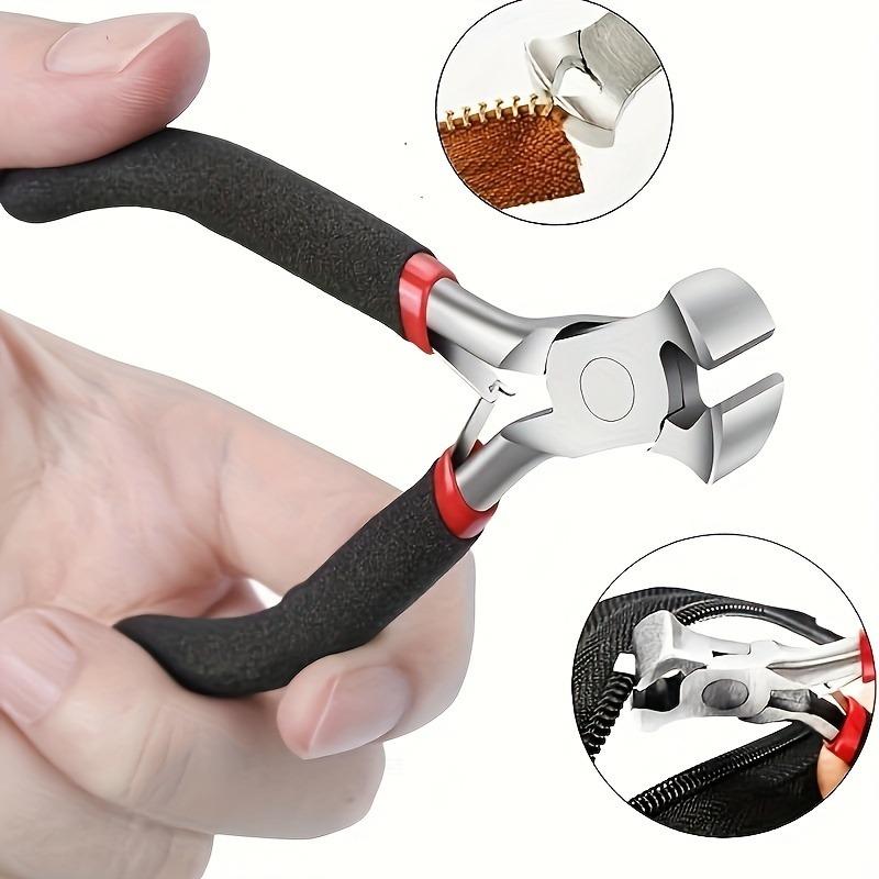 1pc End Cutting Pliers for Jewelry Making, Nail Puller Tool for Carpenter, End Nippers for Zipper Install Stops, Wire Cutting