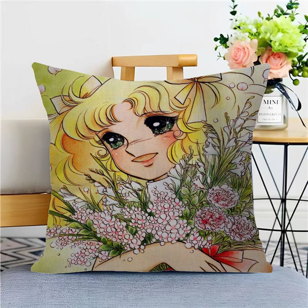Candy Candy Anime Cushion Cover Pillow Cover Decor Pillowcase Printed Cushion Case For Couch