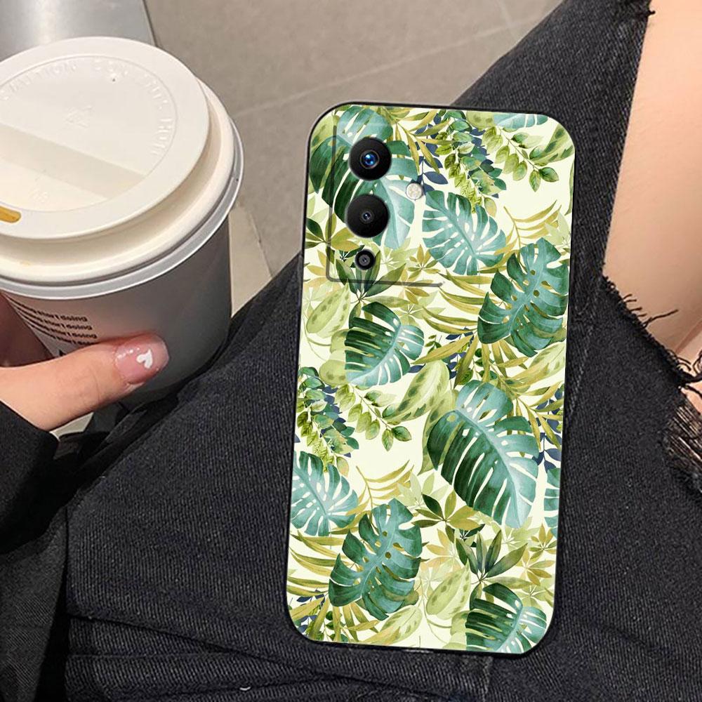 

Винтажный чехол для телефона с рисунком бананового листа и цветка для Infinix TECNO POP SPARK SMART 5 6 7 8 9 CAMON 15 16 17 20 20C 30 30C Funda Case TECNOCAMON305G