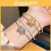 Copper Zircon Flower Pendant Bracelet For Ladies Fashion Casual Or Office Wear Jewelry