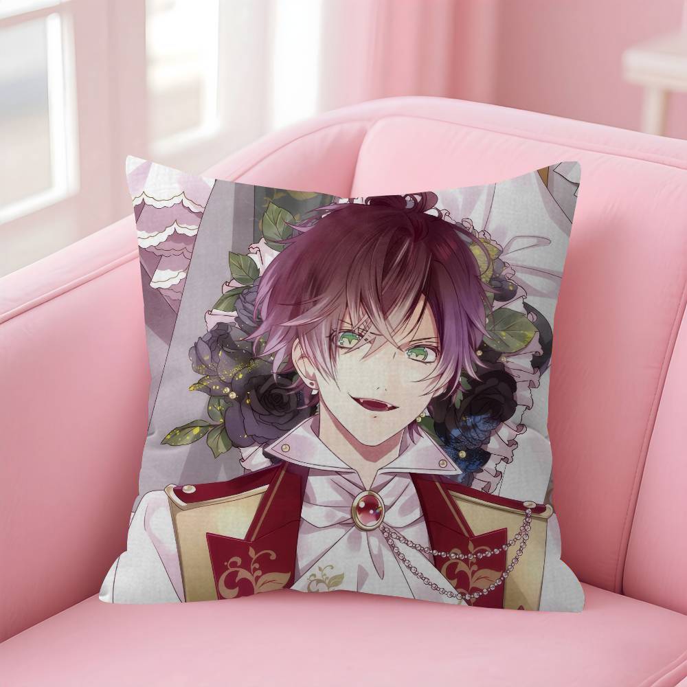Anime Diabolik Lovers Pillow Cushion Cover Pillowcase Living Room Sofa Home Decor