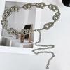Elegant Metal Circular Ring Waist Chain Gold/Silver Dress Belt Chain Bohemian Body Chain  Women