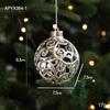 Silver Irregular Electroplated Christmas Tree Ornaments - Glossy Plastic Pendants In Stock