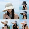 Polyester Sun Hat With Large Brim For Outdoor Sun Protection And Fashion Casual Wear