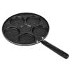 5 Round Holes Frying Pan Non Stick Eggs Cooking Pan Home Kitchen Cookware for Breakfast