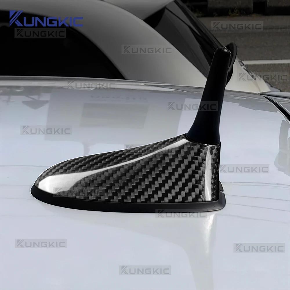 Carbon Fiber Antenna Cover for Fiat 500 Abarth 595 595C 695 695C 2016-2024 Interior Moulding