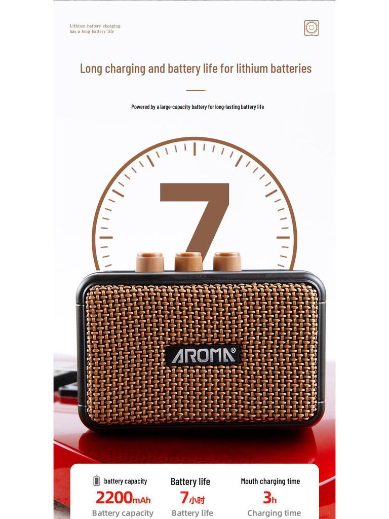 Anoma AG-04 Portable Bluetooth Rechargeable Acoustic Guitar Amplifier