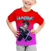 New Children's Clothing KPop Demon Hunter Cartoon Print Top Short Sleeved Girl Boy KPop Demon Girl Group Fan Gift T-shirt