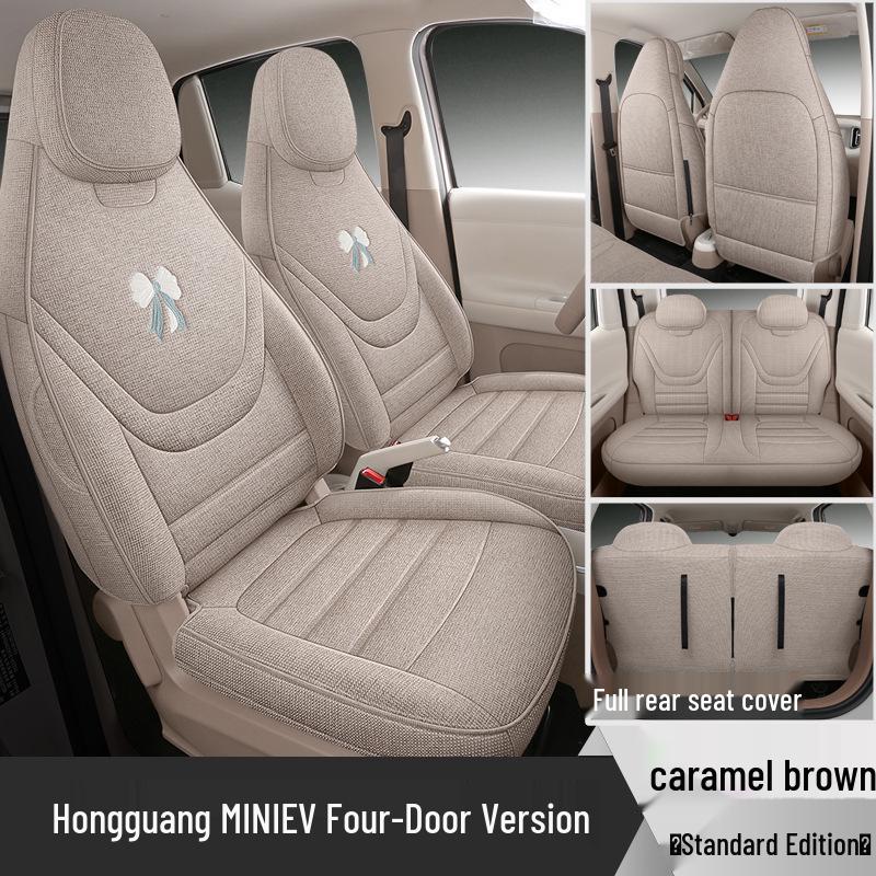 Wuling Hongguang Mini 5th Gen Seat Covers: Full Coverage, Four-Season, Four-Door Cushion Set. 5th Generation Hongguang Mini