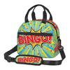 Custom Best Play Bingo Game for Bingo Players Insulated Lunch Bag Reusable Thermal Leakproof Bento Bags with Shoulder Strap