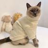 Haustierkleidung, süßes Bären-Design, zweibeinig, hochelastisch, leicht zu tragen, weich, bequem, warm, Katzenpullover