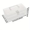 2/3PCS Dust Mask Storage Box Transparent Portable Transparent Plastic Storage Box Household Storage Box Kitchen Debris Storage