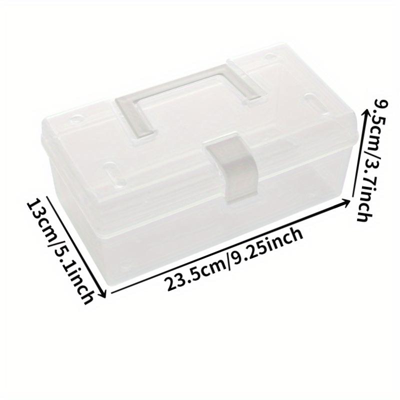2/3PCS Dust Mask Storage Box Transparent Portable Transparent Plastic Storage Box Household Storage Box Kitchen Debris Storage