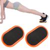 2Pcs Workout Sliding Disc Disks Slider Slide Mat Sports Abdominal Muscle Fitness Equipmentyellow