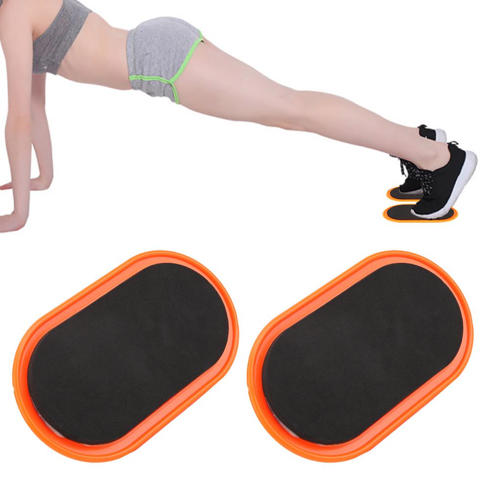 2Pcs Workout Sliding Disc Disks Slider Slide Mat Sports Abdominal Muscle Fitness Equipmentyellow