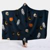 Hooded Blanket Cape Throw Adults Cozy Fleece Sleep Cover Halloween Costume Accessory Winter Snuggle