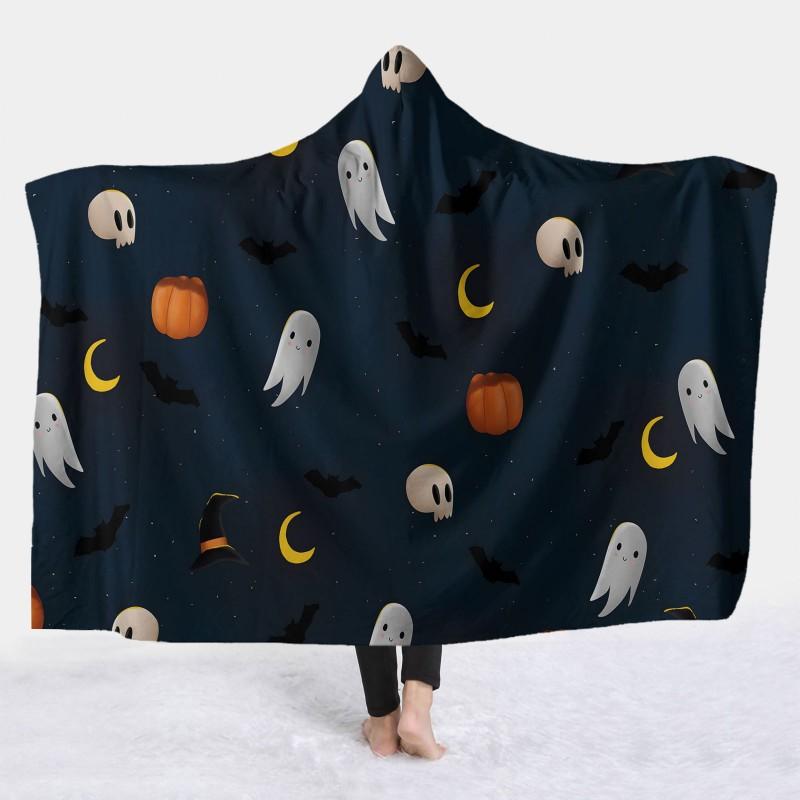 Hooded Blanket Cape Throw Adults Cozy Fleece Sleep Cover Halloween Costume Accessory Winter Snuggle