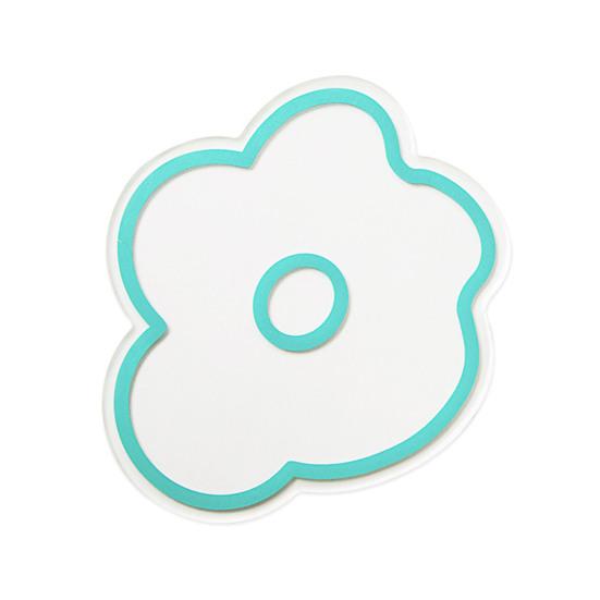 

Acrylic Flower Coaster Heat-Resistant Scratch-resistant Cup Pads Non-Slip Cute Transparent Cup Mat for Kitchen Living Room 3mm зелёный