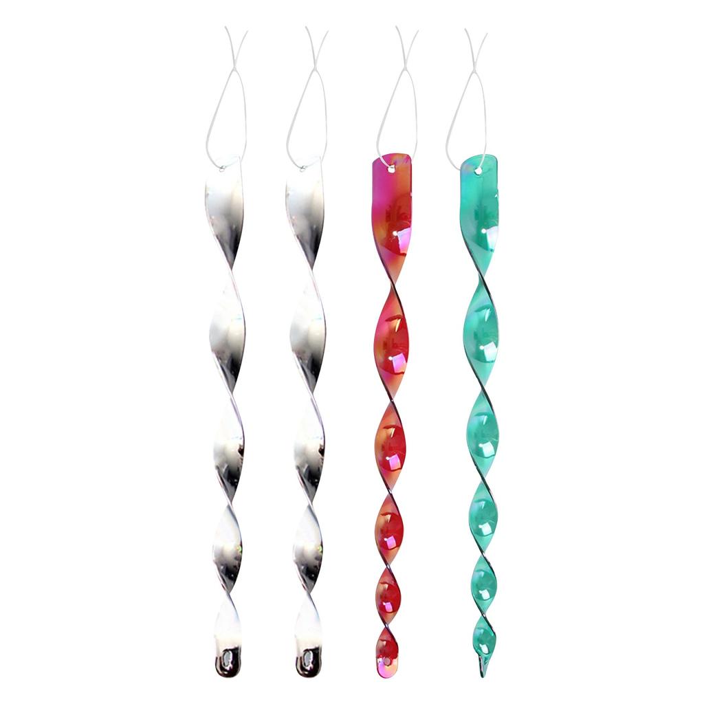 Bird  Wind Twisting Scare Rods Reflective Ornamental Spiral Deterrent