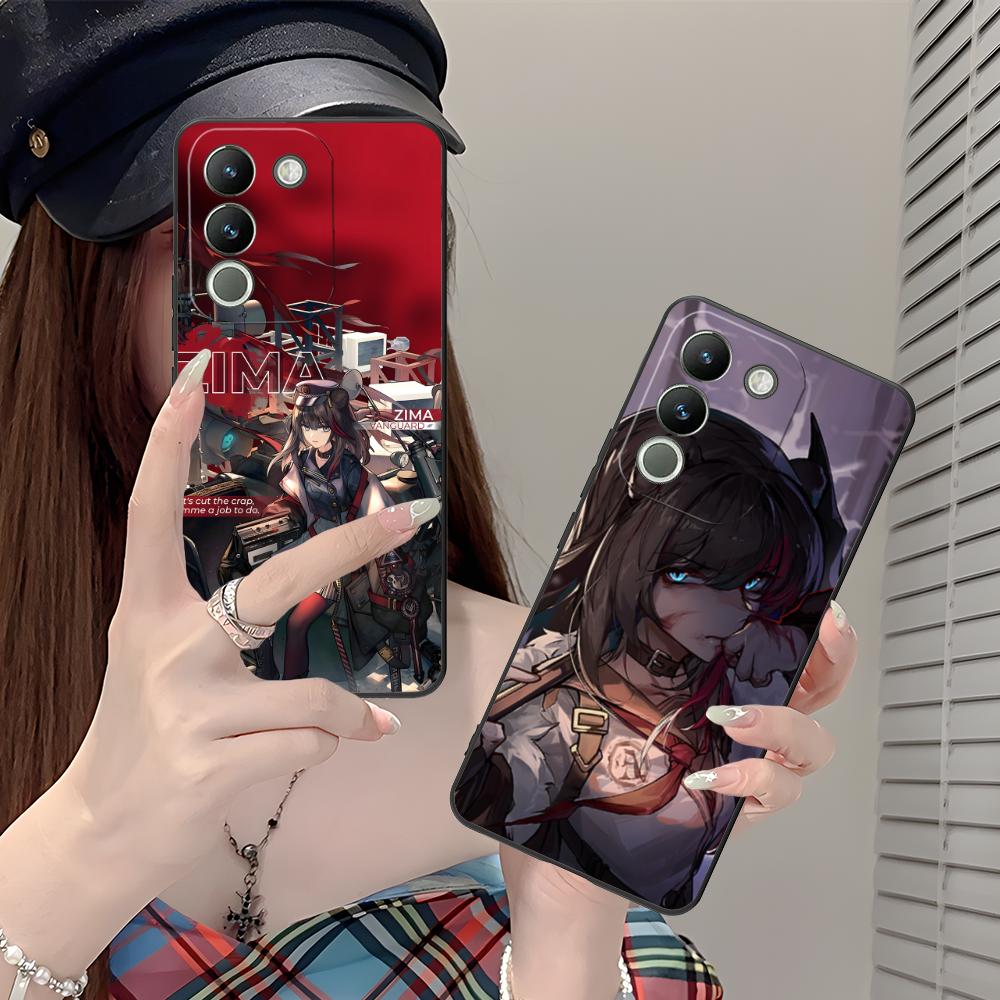 Arknights Zima Matte TPU Mobile Phone Case for VIVO V60 V50 V40 V30 V29 V27 V25 V23 Pro Lite 5G Colorful Printing Cover