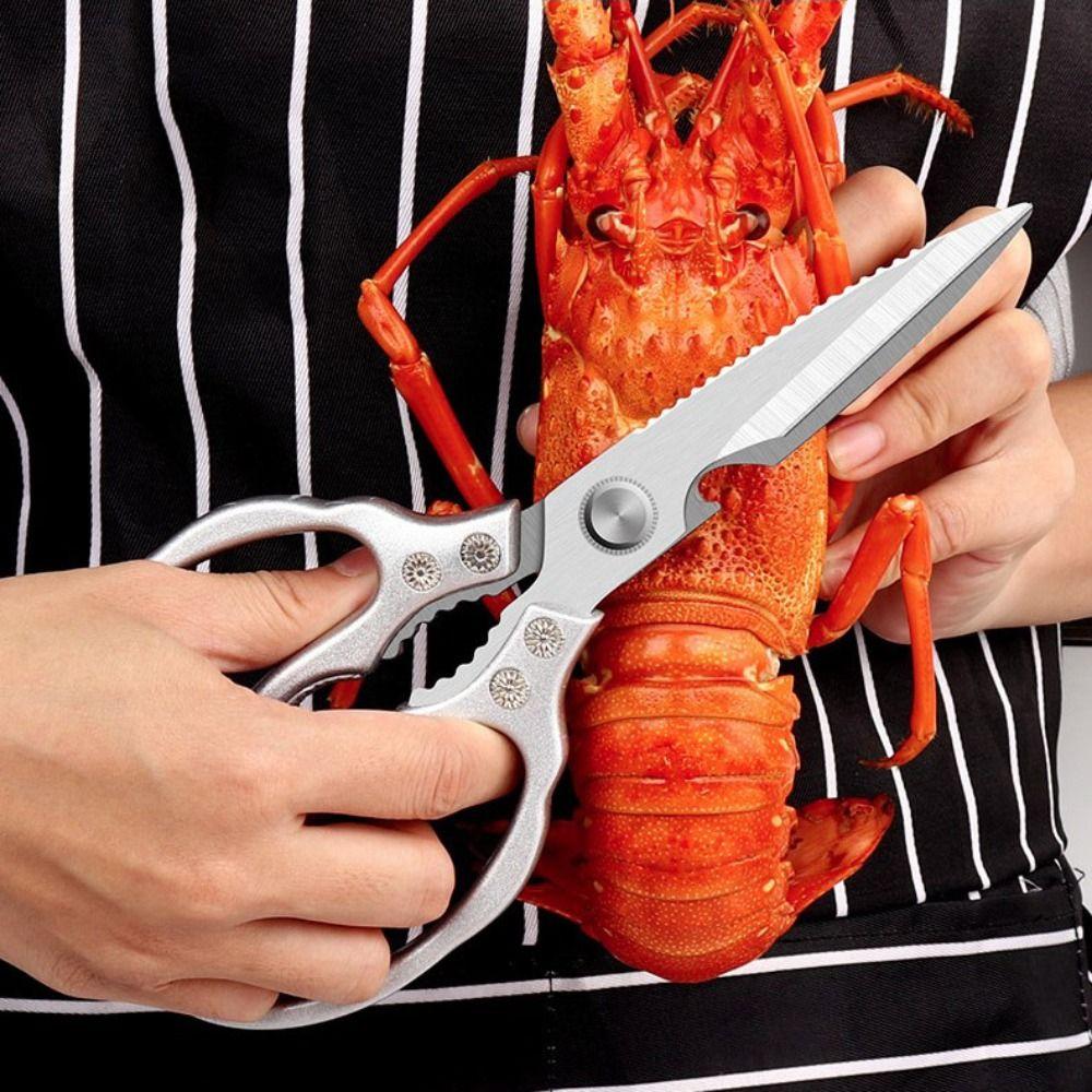 

Ножницы для куриных костей из нержавеющей стали 5 в 1 Кухонные ножницы Пищевые ножницы Кухонные ножницы для рыбы