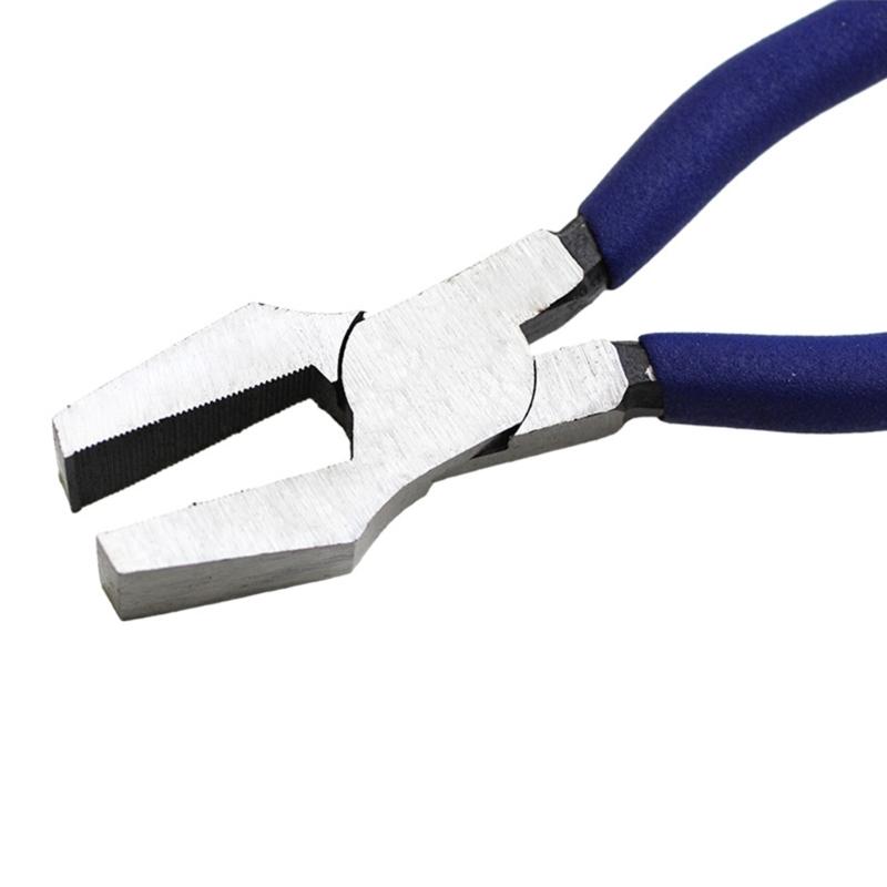 8/10 Inch Key Fob Pliers Tool, Metal Glass Running Pliers with Curved Jaws Non-slip Handle , Running Pliers Key Fob