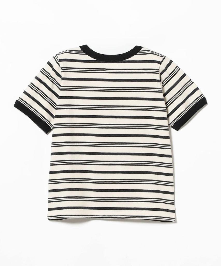 Kodomo BEAMS Uhr Kids Embroidery Border T-Shirt 2026SS 3-6Y Japan