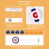 Kids Curling Board Game with Foldable Mat 8/16 Pucks Toddlers Educational Floating Stone Game 2 Players Family Interactive Hockey Toy