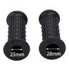 nakira Motorcycle Grip Moped Handle 1 inch 25.4 mm Left and Right Set Rubber G Type (Black)