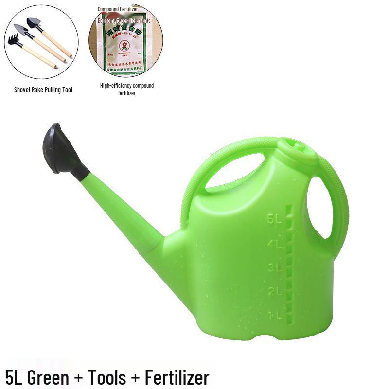 Large Capacity Garden Watering Can with Long Spout and Thickened Plastic