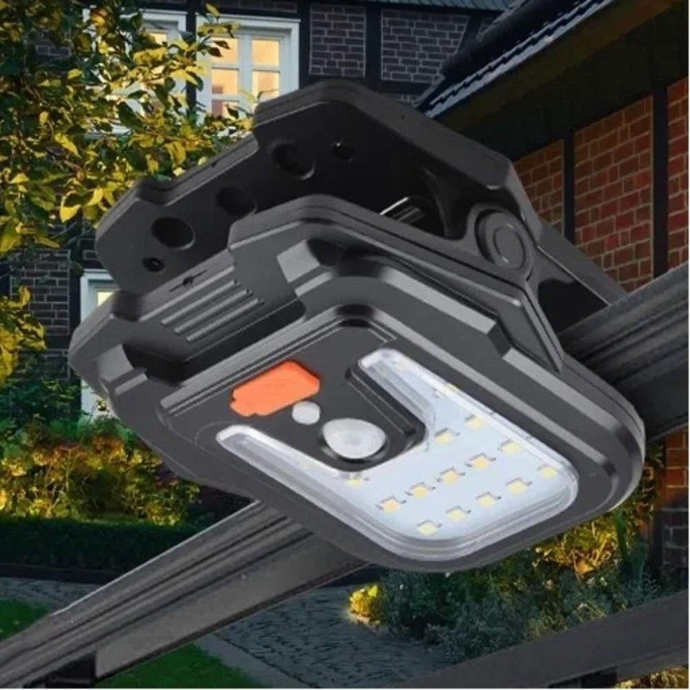 Clip On Solar Motion Lights Solar Powered 4 Light Mode Solar Garden Light IP65 Waterproof Motion Sensing Clip Light Outdoor